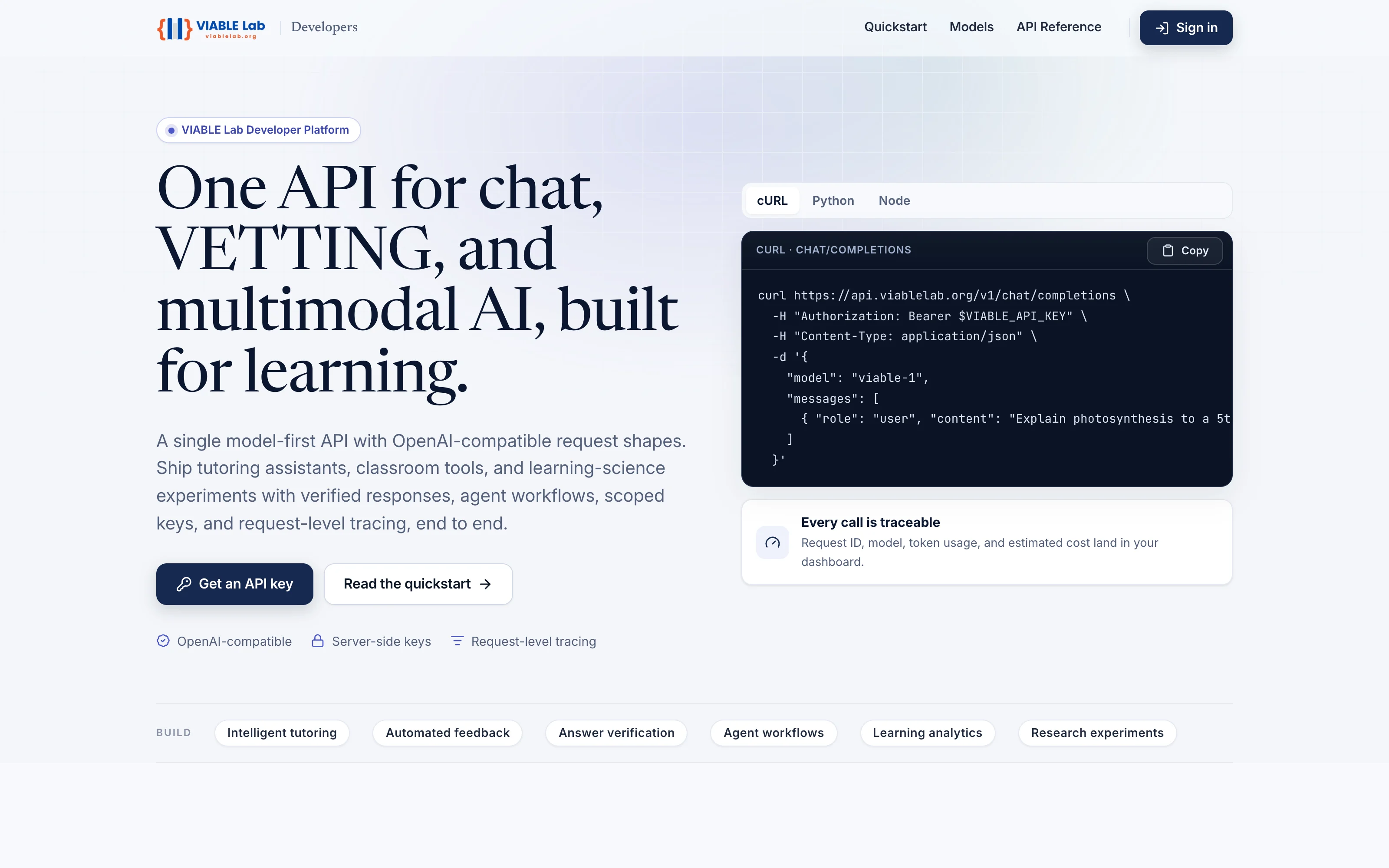 VIABLE Lab Developer Platform