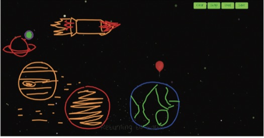 Student-made level: Returning to Earth